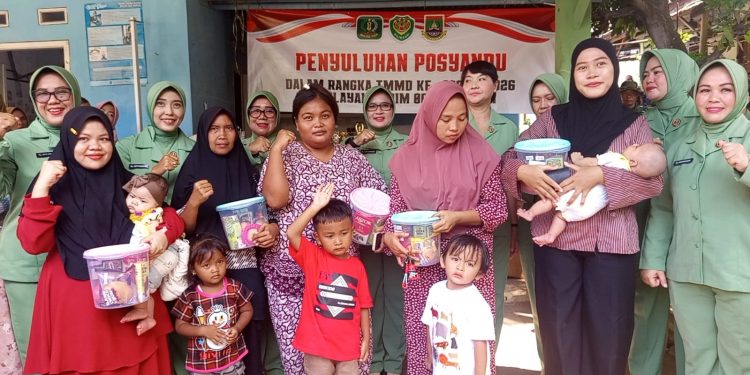 TMMD ke-128 Kodim Cilegon Gelar Penyuluhan KB dan Kesehatan, Tekan Stunting di Pulomerak
