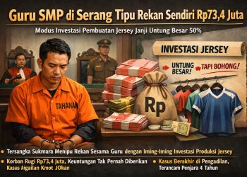 Ilustrasi penipuan oknum guru (AI)