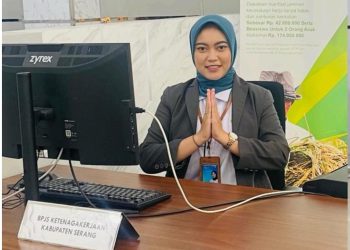 Layanan BPJS Ketenagakerjaan di MPP Serang.