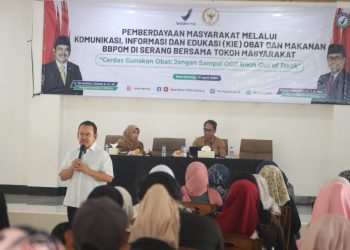 Anggota Komisi IX DPR RI, Tb Haerul Jaman saat menjadi pembicara dalam penyalahgunaan obat tertentu.