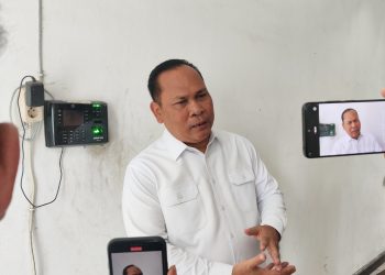 Wakil Ketua I DPRD Kota Cilegon, Sokhidin, usai menghadiri Musrenbang RKPD 2027 di Aula Diskominfo Kota Cilegon, Rabu 15 April 2026.