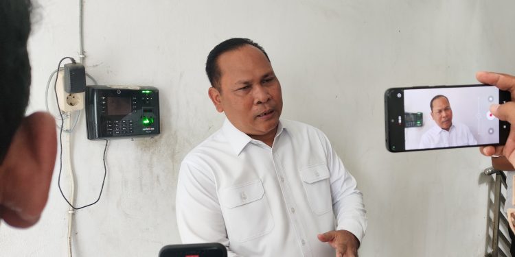 Wakil Ketua I DPRD Kota Cilegon, Sokhidin, usai menghadiri Musrenbang RKPD 2027 di Aula Diskominfo Kota Cilegon, Rabu 15 April 2026.