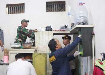 Disidak TNI Polri dan BNN, Petugas Gabungan Temukan Barang Terlarang di Lapas Kelas IIA Serang