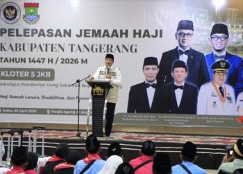 393 Jemaah Haji Kloter Pertama Asal Kabupaten Tangerang Dilepas Bupati Maesyal Rasyid
