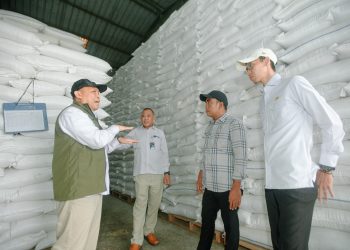 Tinjau Gudang Bulog Warunggunung, Ali Zamroni Pastikan Stok Pangan Aman