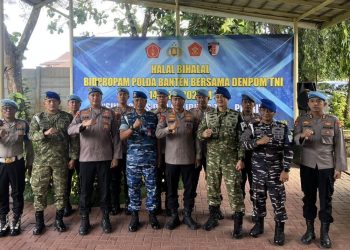 Perkuat Sinergitas, Propam Polda Banten Gelar Halal Bihalal Bersama Denpom