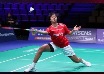 Thalita Wiryawan satu-satunya wakil Indonesia yang menang atas Korea pada laga Semi Final.(badminton.ina/ig)