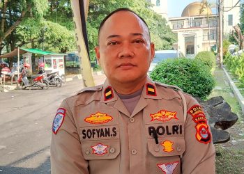 Gakkum Satlantas Polres Pandeglang, Ipda Sofyan Sopian/Moch Madani Prasetia