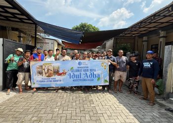 PT Kawan Listrik Indonesia saat berkurban di Perumahan Ciakar Suites Residence (CSR), Desa Ciakar, Kecamatan Panongan, Kabupaten Tangerang, Rabu 27 Mei 2026.