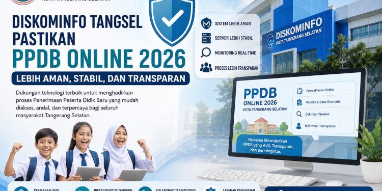 Diskominfo Tangsel Jamin PPDB Online 2026 Lebih Aman dan Stabil