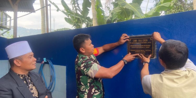 TMMD 128, Kodim 0623/Cilegon Resmikan Sumur Bor untuk Ponpes Banu Al-Qomar