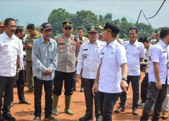 Bupati Lebak Hasbi Jayabaya Pantau Pembangunan Huntap Lebakgedong, Pastikan Sesuai Tahapan