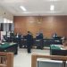 Salah satu momen persidangan perkara pemberhentian Sekda Kota Cilegon yang dihadiri oleh Kepala Bagian Hukum Setda Kota Cilegon, Agung Budi Prasetya.