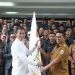 Pelepasan kontingen berlangsung di halaman Pendopo Gubernur Banten, KP3B Curug, Kota Serang, Senin 15 Juni 2026.(biro adpim setda Banten)