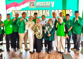 Plt Ketua DPC PPP Kota Cilegon, Tohir terpilih sebagai Ketua Formatur pada Muscab V DPC PPP Kota Cilegon di Laras Garden Resto, Minggu 14 Juni 2026.