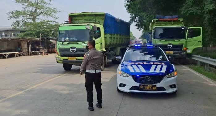 Polda Banten Tindak 644 Truk Tambang Pelanggar Operasional