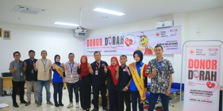 Indomaret Cabang Lebak Gelar Aksi Donor Darah, Targetkan Puluhan Kantong untuk Kemanusiaan