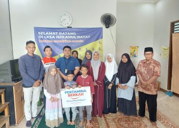 Pertagas OWJA Salurkan Santunan untuk Anak Yatim dan Dhuafa di Tangsel dan Bekasi