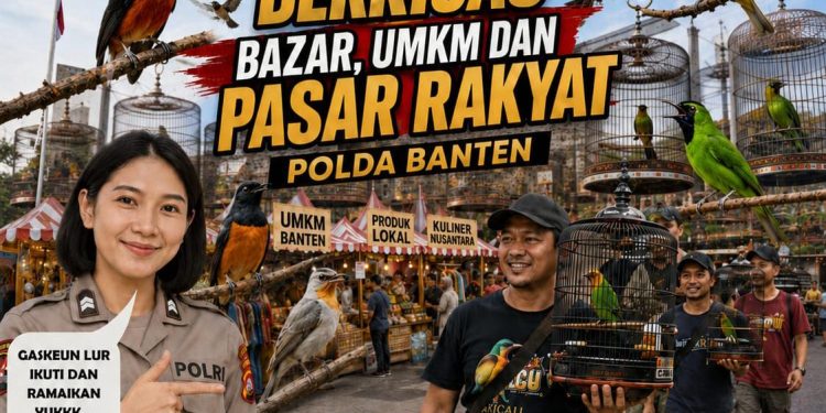 Hari Bhayangkara 2026, Polda Banten Gelar Lomba Burung Berkicau dan Pasar Rakyat