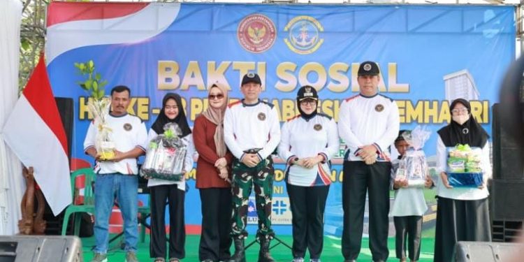 Wakil Bupati Tangerang Buka Bakti Sosial HUT ke-58 Pusrehabkkeshan Kemhan RI di Teluknaga