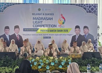 Lomba marawis pada MLC 2026 di kantor Kemenag Banten, Kota Serang, Selasa 28 Juli 2026 (Yusuf)