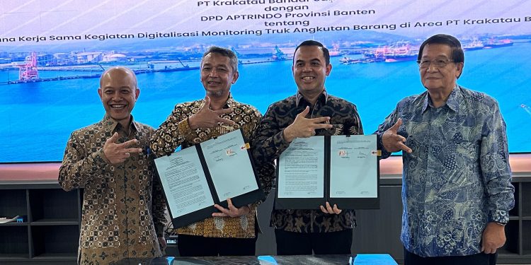 PT KBS Bersama APTRINDO Banten Lakukan Digitalisasi Monitoring Truk Angkutan Barang