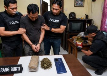 Jual Ganja ke Rekannya, Warga Kragilan Didakwa Edarkan Narkotika