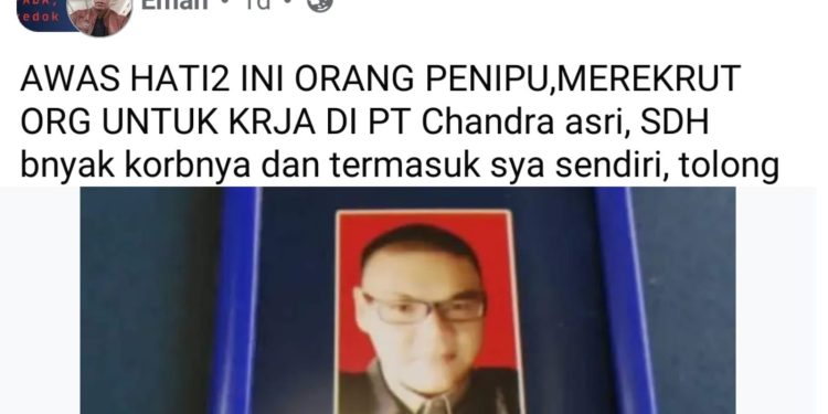 Diduga Catut Nama PT Chandra Asri, Puluhan Warga Cilegon Jadi Korban Penipuan Rekrutmen Kerja