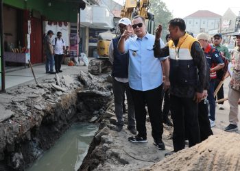 Pemkot Serang Pastikan Proyek Drainase Jalan Sama’un Bakri Mulai Dikerjakan