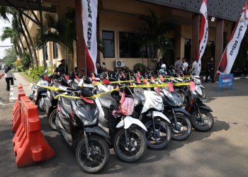 Barang bukti motor curian