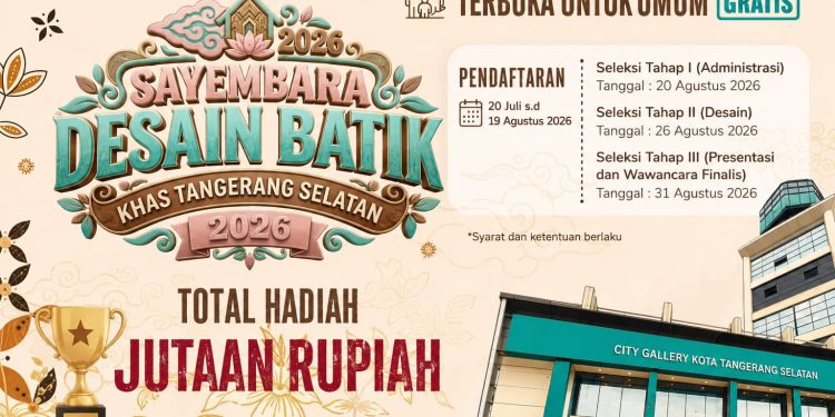 Batik Khas Tangsel Disayembarakan, Hadiah Jutaan Rupiah Menanti Pemenang