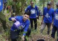 Tingkatkan Cadangan Air Tanah, Kader Demokrat Tanam Ratusan Pohon di Gunung Pulosari