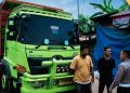 Polisi Tindak Truk Sumbu Tiga Langgar Jam Operasional