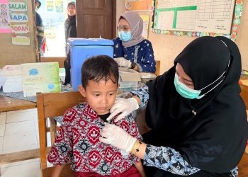 58,2 Persen Siswa SD di Lebak Sudah Diimunisasi Campak