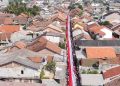 bendera Merah Putih 300 meter Ciwaduk Gede