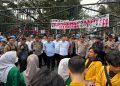 Kapolresta Pimpin Pengamanan Aksi Aliansi BEM Banten Bersatu