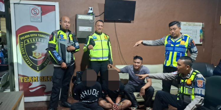 Patroli Blue Light Satlantas Polresta Tangerang Gagalkan Dugaan Curanmor, Dua Terduga Pelaku Diamankan