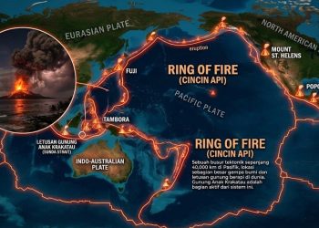 Anak Krakatau di Jalur Cincin Api, Ini Alasan Gunung di Selat Sunda Itu Terus Aktif
