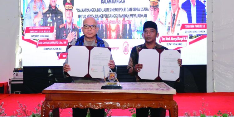 Tekan Pengangguran, Polda Banten Gandeng Industri