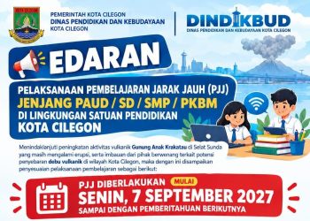 Terdampak Abu Vulkanik Gunung Anak Krakatau, Siswa di Cilegon Jalani PJJ