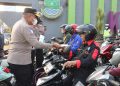 Polresta Tangerang Bagikan Masker Antisipasi Abu Vulkanik Gunung Anak Krakatau