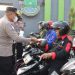 Polresta Tangerang Bagikan Masker Antisipasi Abu Vulkanik Gunung Anak Krakatau