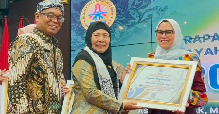 BKPSDM Kota Serang Raih 5 Penghargaan BKN, Budi Rustandi Beri Apresiasi