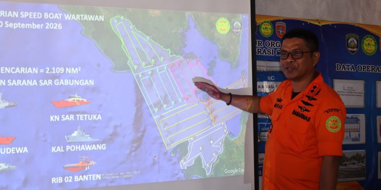 Hari Ketiga Pencarian 5 Jurnalis, Tim SAR Sisir 6 Sektor Selat Sunda