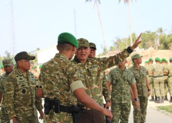 Kunjungi Yonif TP 842/BS Pandeglang, Menhan Minta Perwira Tak Sekadar Beri Perintah