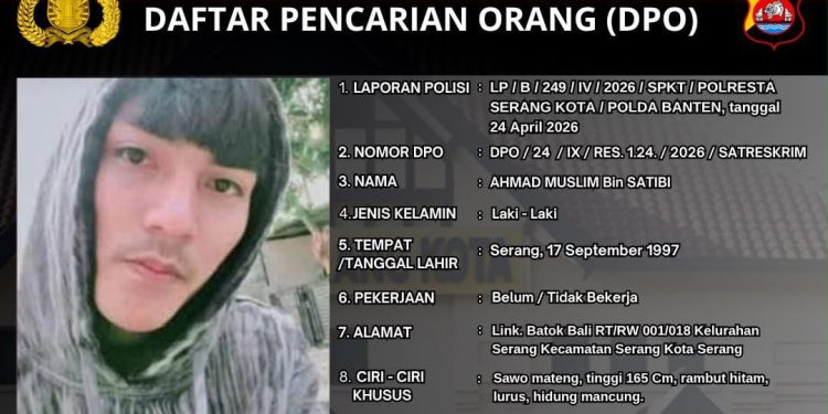 Polresta Serang Kota Buru Ahmad Muslim, DPO Kasus Dugaan Persetubuhan terhadap Anak