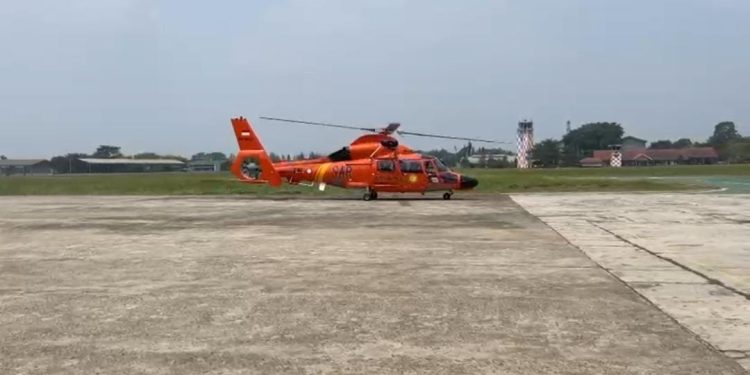 helikopter cari jurnalis hilang Selat Sunda