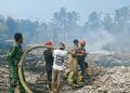 sebuah panglong di Pandeglang kebakaran