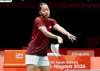 beregu putri badminton indonesia tundukan mongolia