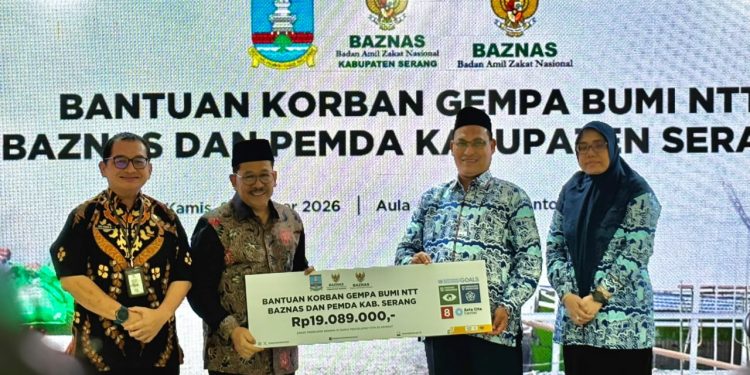BAZNAS Kabupaten Serang Salurkan Bantuan Rp19 Juta untuk Korban Gempa NTT